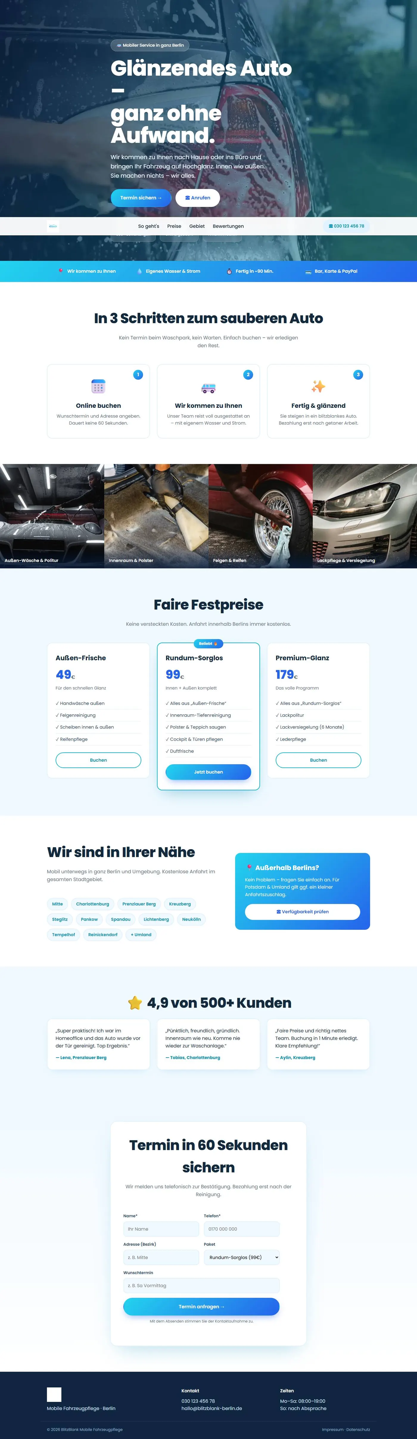BlitzBlank Mobile Fahrzeugpflege