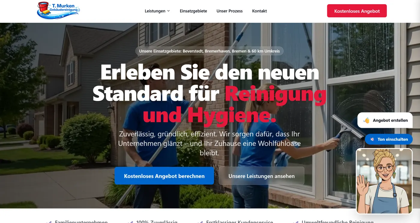 Website für T. Murken Reinigung